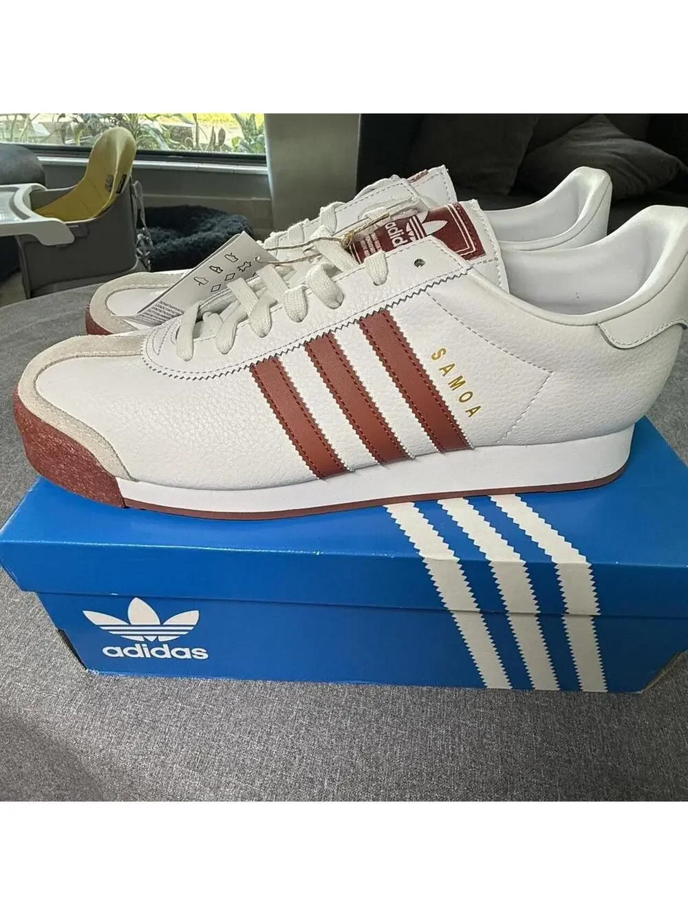 Adidas Originals Samoa White Preloved Ruby Shoes JQ0045 Mens
